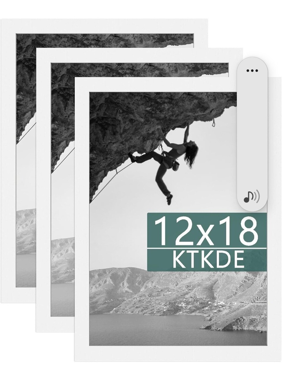 12x18 White Photo Frame Set of 3